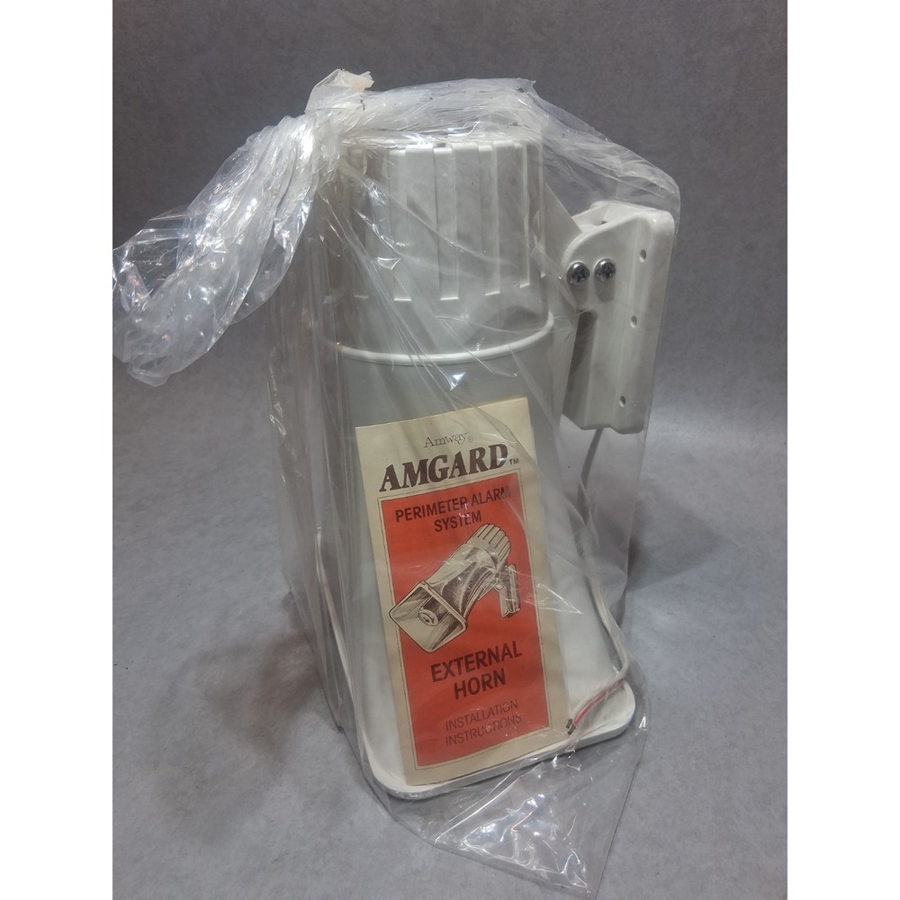 Vintage Amway Amgard Perimeter Alarm System External Horn E-8769 Early 80's NOS